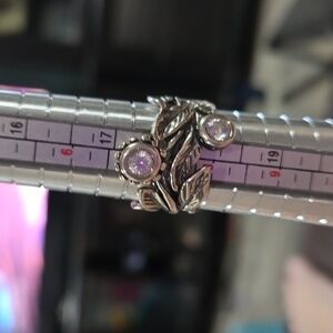 Didae Israel Sterling Silver 925 CZ Vine Ring Almost A Size 8